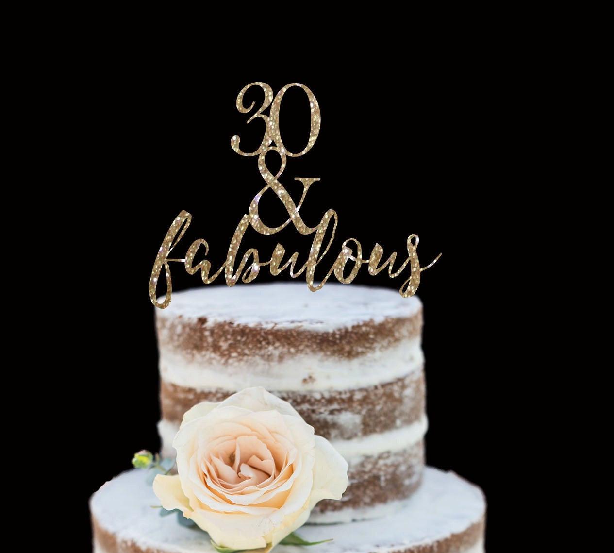 Best ideas about 30 Birthday Cake Topper
. Save or Pin 30 & Fabulous Birthday Cake Topper 30th Birthday Happy Now.