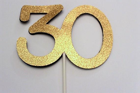 Best ideas about 30 Birthday Cake Topper
. Save or Pin 30th Birthday Cake topper 30 Cake topper 30th Birthday Now.
