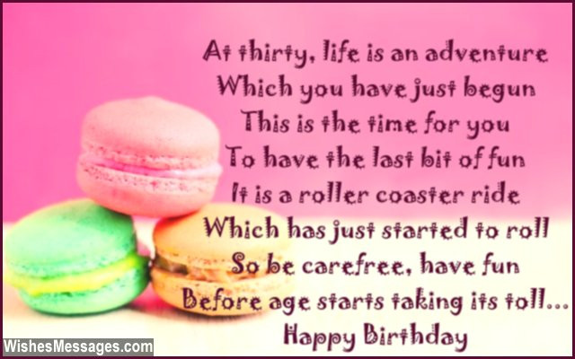 Best ideas about 30 Birthday Card Messages
. Save or Pin 30th Birthday Poems – WishesMessages Now.