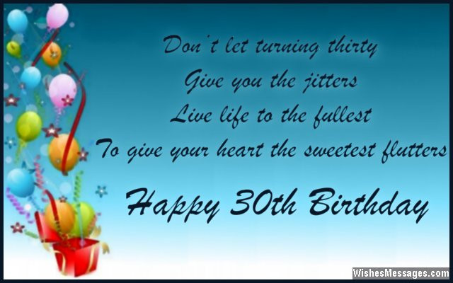 Best ideas about 30 Birthday Card Messages
. Save or Pin Happy 30th Birthday Quotes QuotesGram Now.