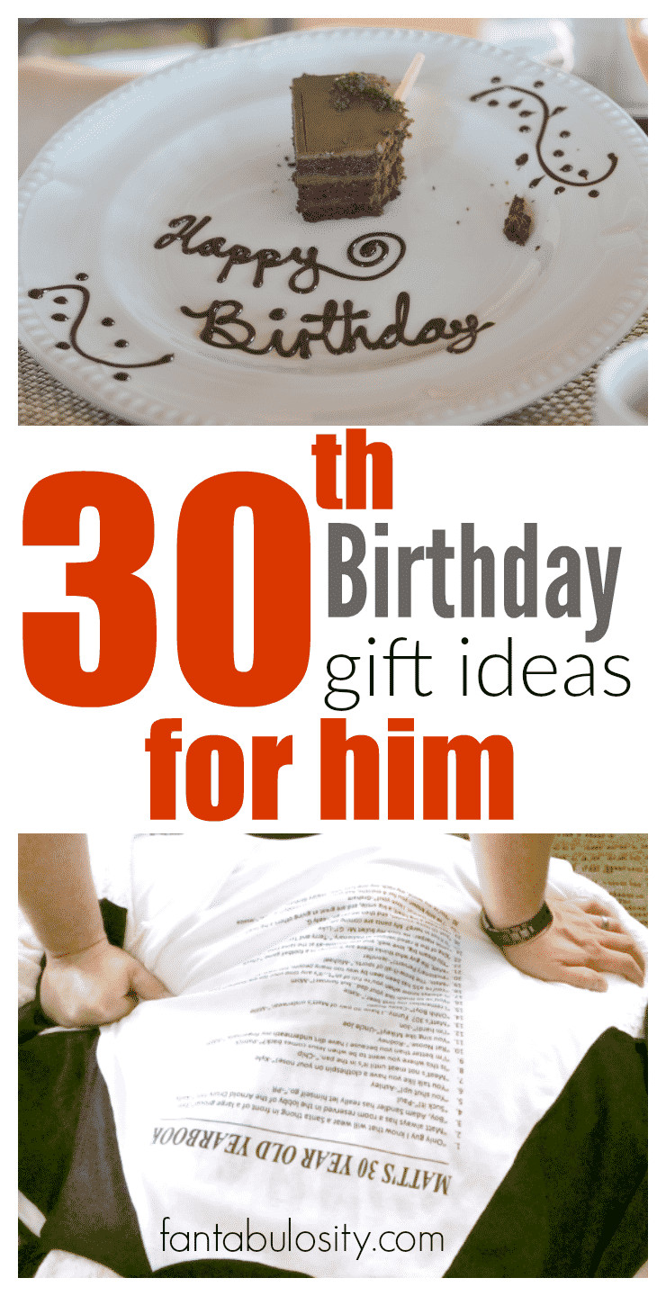 Best ideas about 30 Birthday Gift Ideas For Husband
. Save or Pin 30th Birthday Gift Ideas for Him Fantabulosity Now.