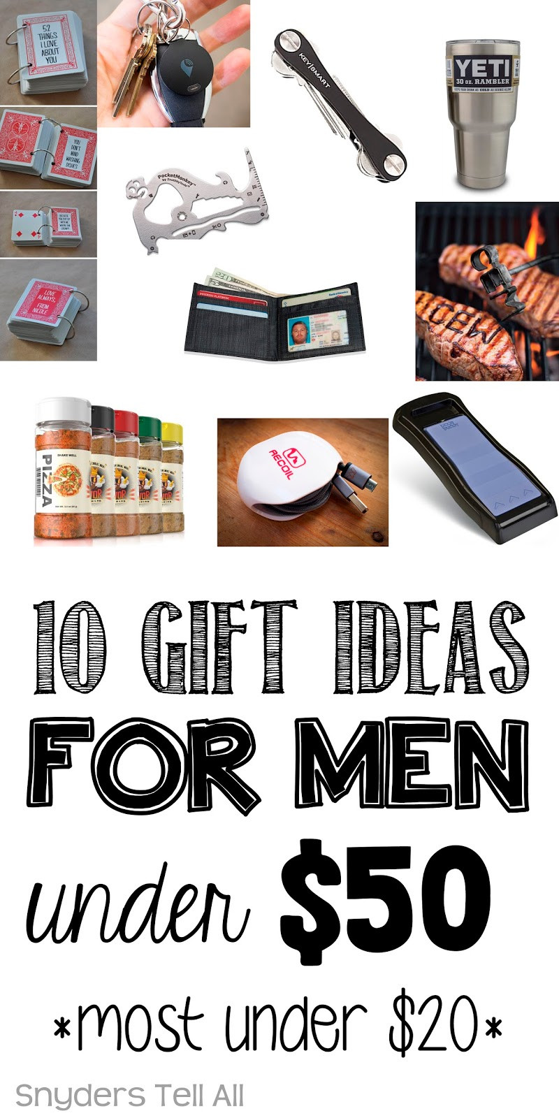 Best ideas about $30 Gift Ideas For Guys
. Save or Pin 10 Gift Ideas for MEN under $50 Joyfully Prudent Now.