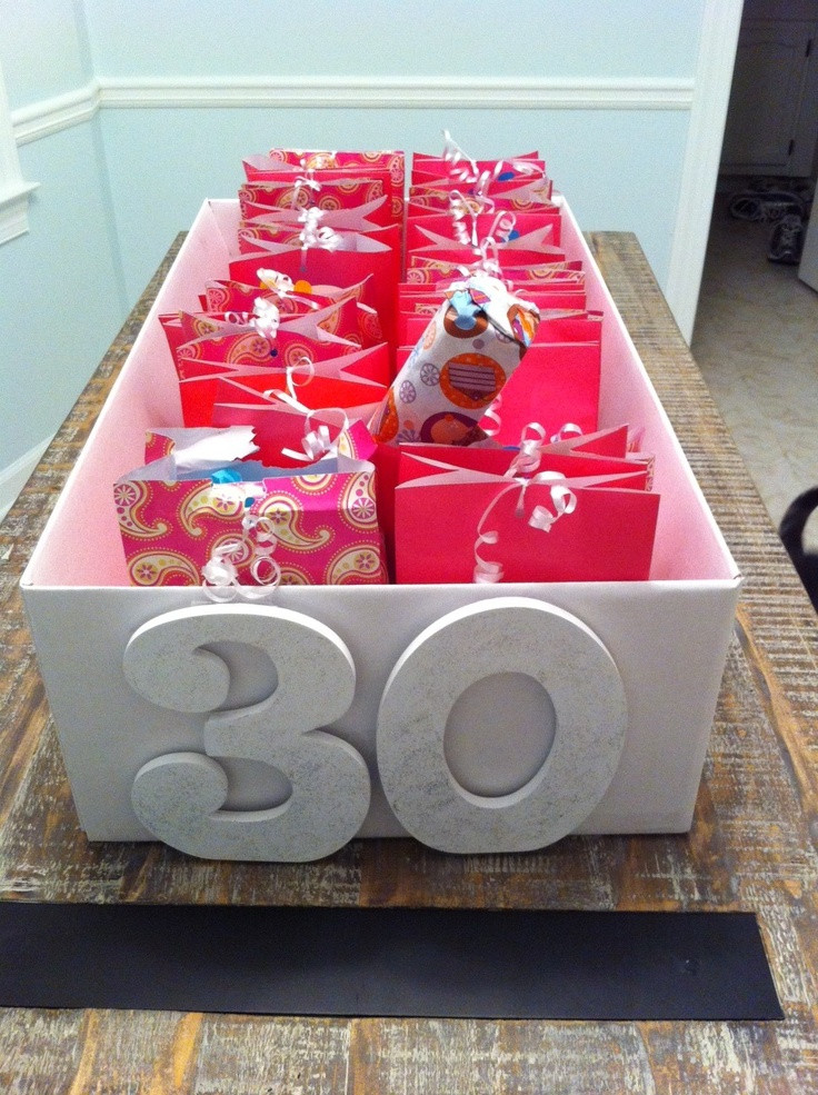 Best ideas about 30 Small Gifts For 30th Birthday
. Save or Pin 30 presents for the 30 days before a 30th birthday Now.