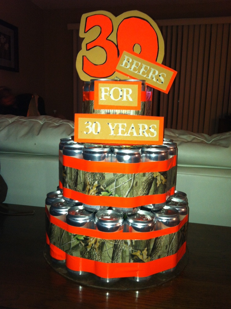 Best ideas about 30th Birthday Cake Ideas For Him
. Save or Pin 30th Birthday beer can cake for him Party Ideas Now.