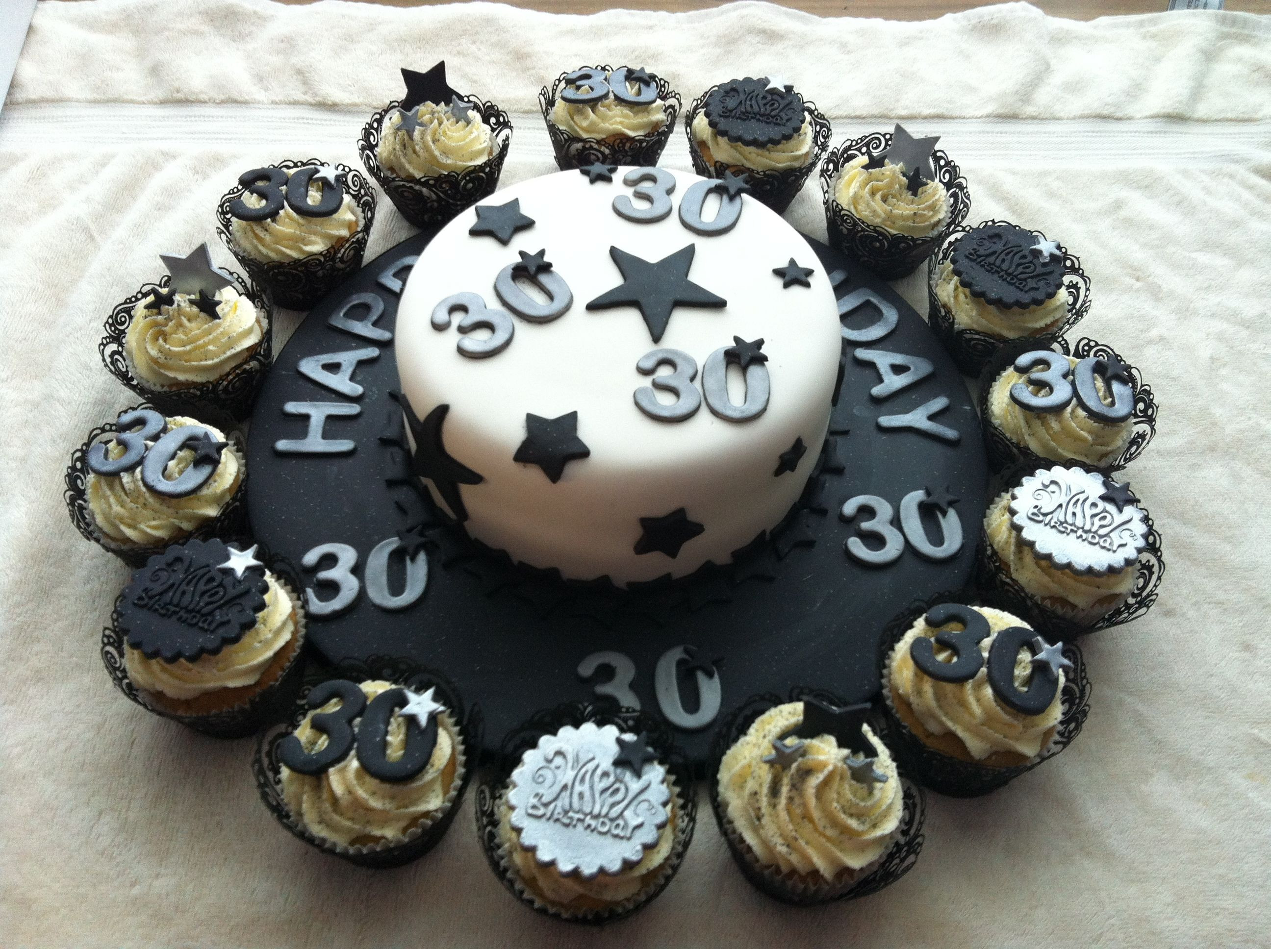 Best ideas about 30th Birthday Cake Ideas For Him
. Save or Pin Male 30th black and silver theme Now.