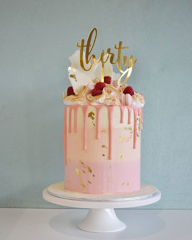 Best ideas about 30th Birthday Cake Ideas
. Save or Pin Image result for modern birthday cakes with gold Now.