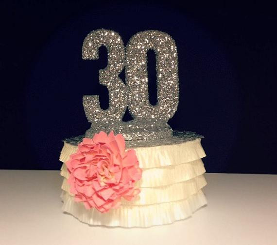Best ideas about 30th Birthday Cake Toppers
. Save or Pin Items similar to CAKE TOPPER 30th BIRTHDAY Anniversary on Etsy Now.