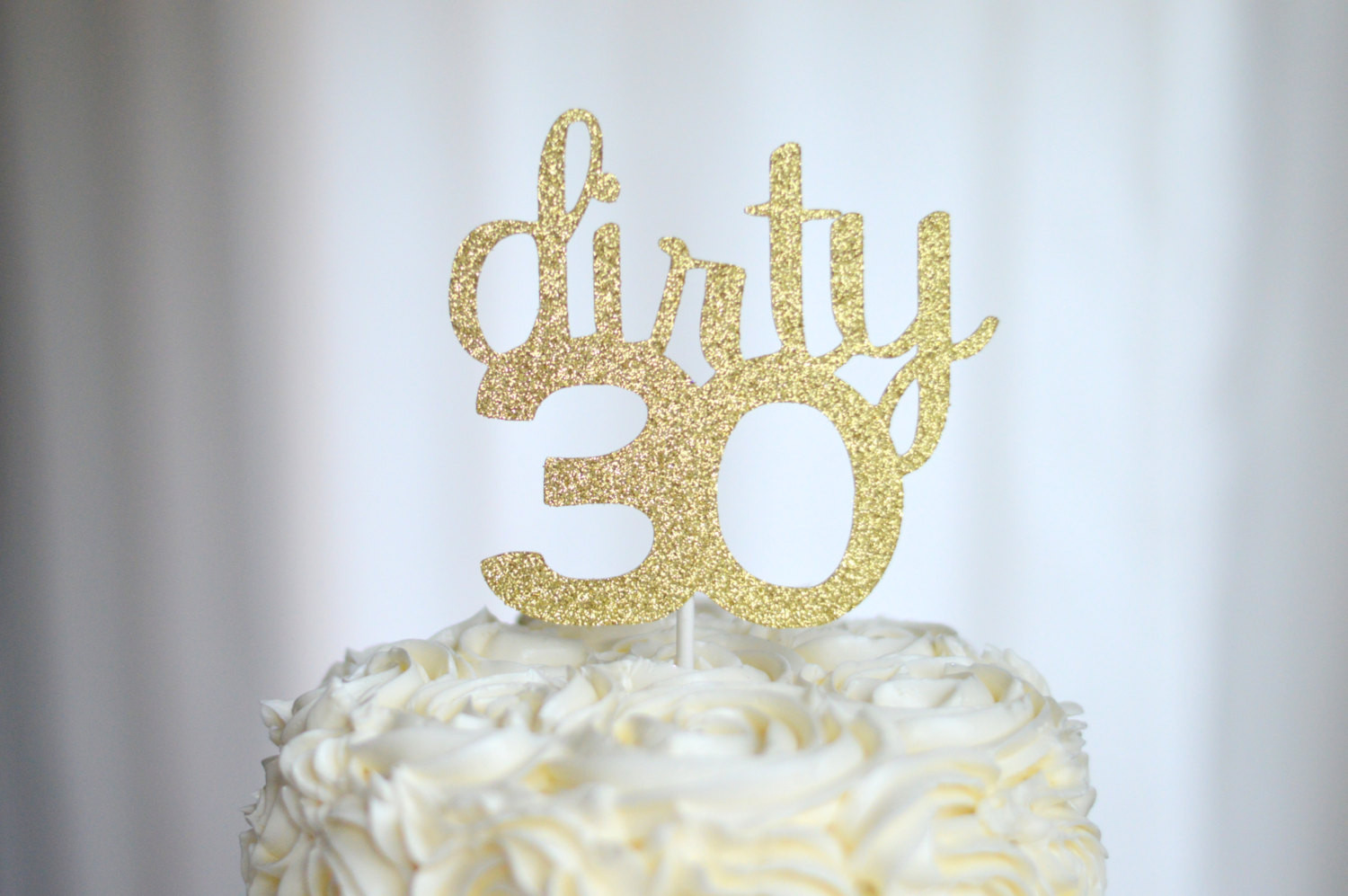 Best ideas about 30th Birthday Cake Toppers
. Save or Pin Dirty 30 glitter Cake Topper 30th Birthday Now.