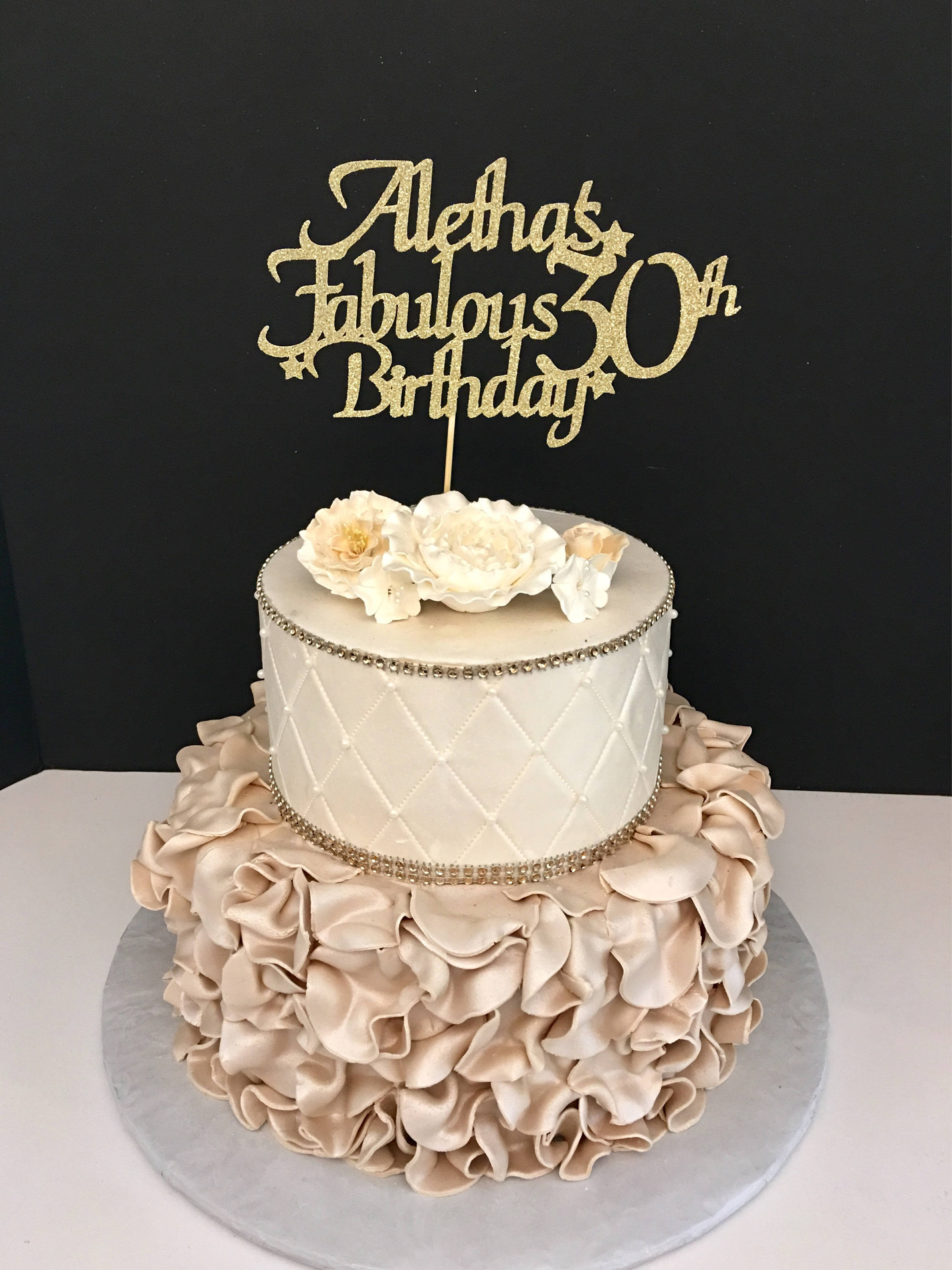 Best ideas about 30th Birthday Cake Toppers
. Save or Pin ANY NAME & NUMBER Gold Glitter 30th Birthday Cake Topper 30 Now.