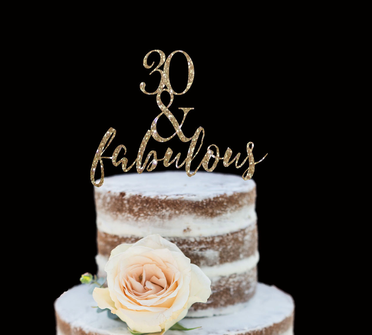 Best ideas about 30th Birthday Cake Toppers
. Save or Pin 30 & Fabulous Birthday Cake Topper 30th Birthday Happy Now.