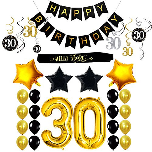Best ideas about 30th Birthday Decorations For Him
. Save or Pin 30Th Birthday Decorations Party Supplies For Him Her Sash Now.