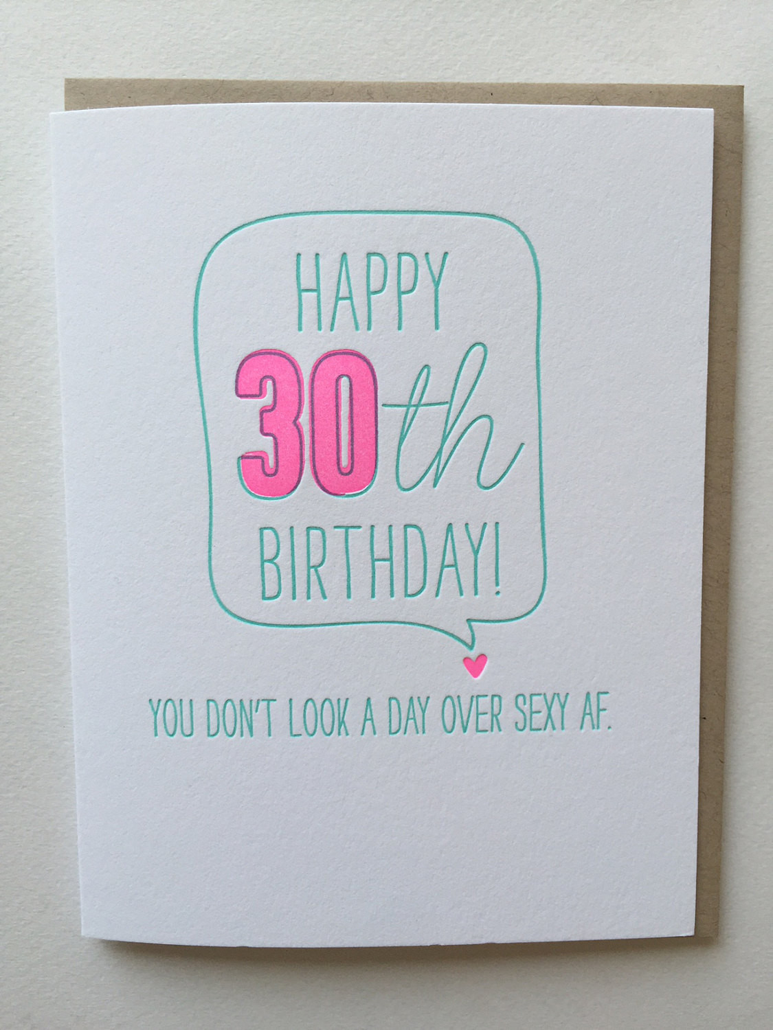 Best ideas about 30th Birthday Funny
. Save or Pin 30th birthday card Funny Card for 30th birthday Letterpress Now.