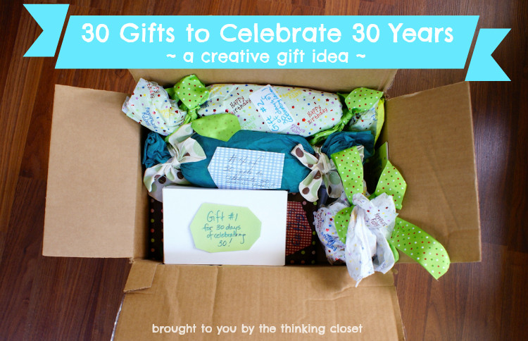 Best ideas about 30Th Birthday Gift Ideas For Her
. Save or Pin 30 Gifts to Celebrate 30 Years the thinking closet Now.