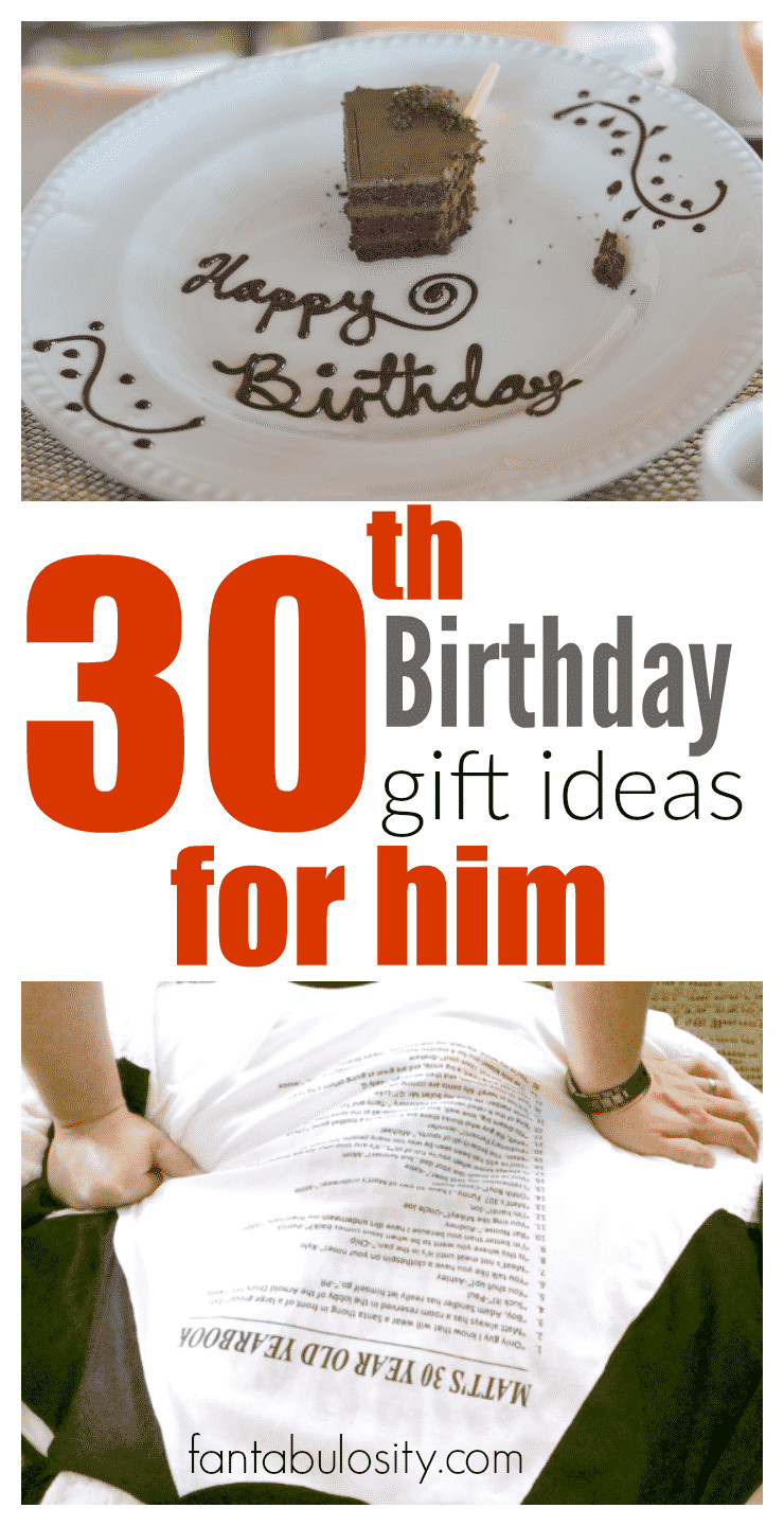 Best ideas about 30Th Birthday Gift Ideas For Men
. Save or Pin 30th Birthday Gift Ideas for Him Fantabulosity Now.