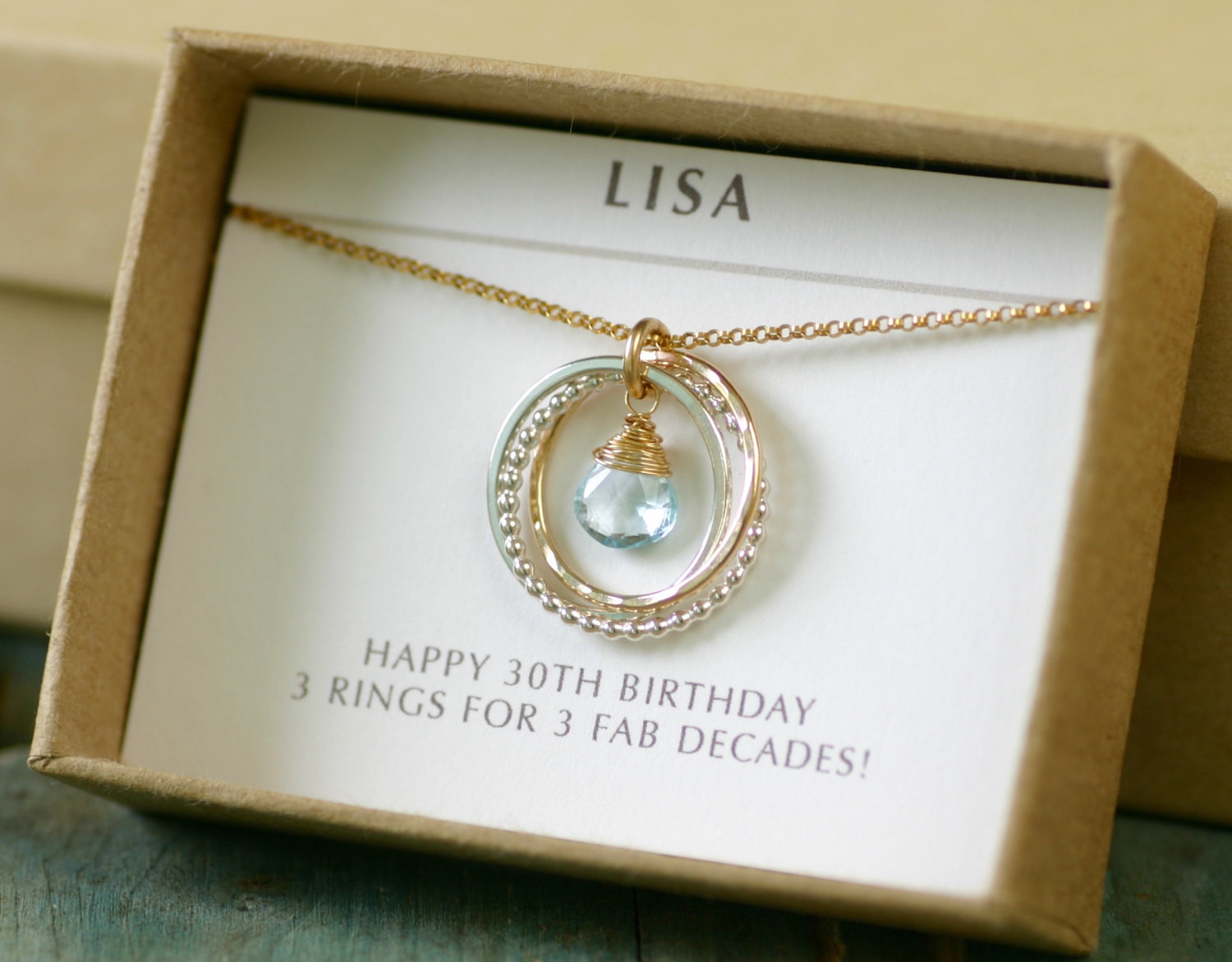 Best ideas about 30Th Birthday Gift Ideas For Sister
. Save or Pin 30th birthday t for sister blue topaz necklace for new Now.
