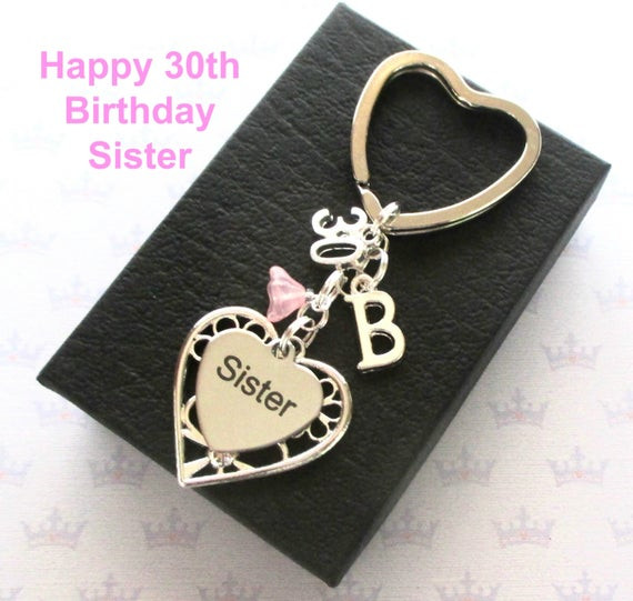 Best ideas about 30th Birthday Gift Ideas For Sister
. Save or Pin Sister 30th birthday t 30th keychain Sister t Now.