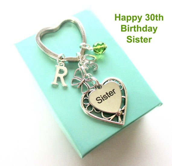 Best ideas about 30th Birthday Gift Ideas For Sister
. Save or Pin 30th birthday t for Sister Personalised Sister keyring Now.