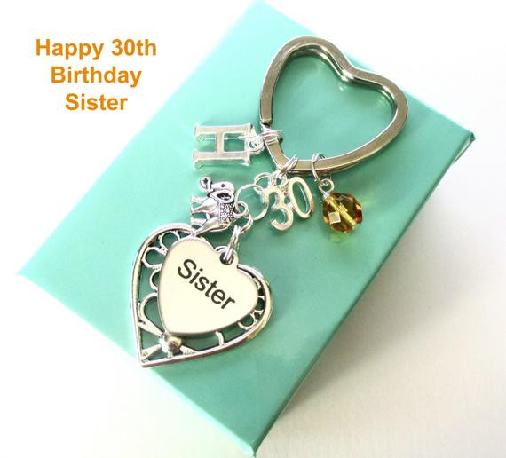 Best ideas about 30th Birthday Gift Ideas For Sister
. Save or Pin Personalised 30th t for Sister 30th birthday sister Now.