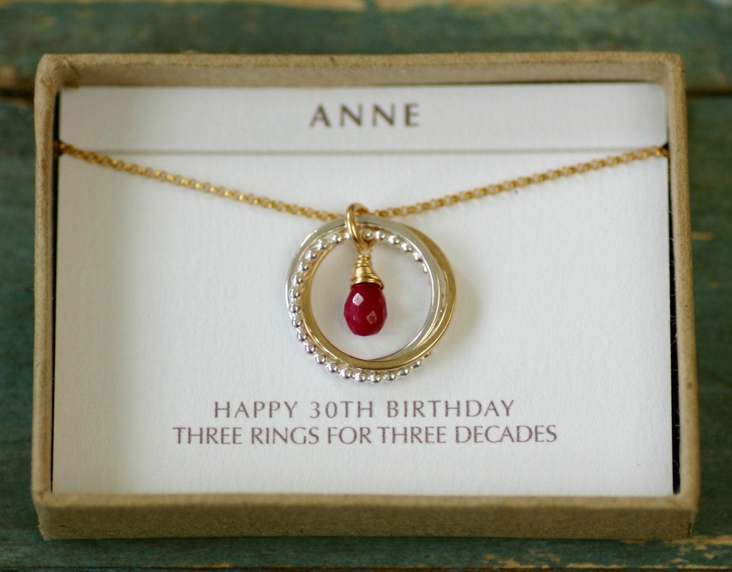Best ideas about 30th Birthday Gifts For Her
. Save or Pin 30th birthday t for her ruby necklace July birthstone Now.