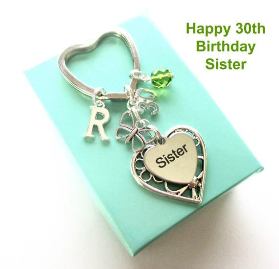 Best ideas about 30th Birthday Gifts For Sister
. Save or Pin 30th birthday t for Sister Personalised Sister keyring Now.