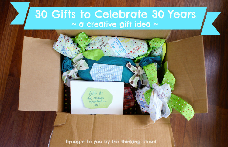 Best ideas about 30th Birthday Ideas For Her
. Save or Pin 30 Gifts to Celebrate 30 Years the thinking closet Now.