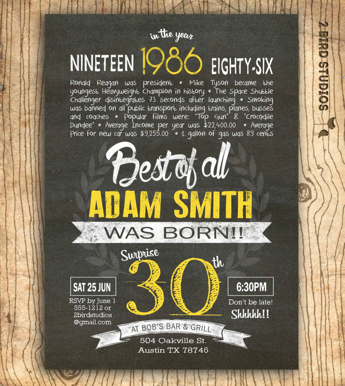 Best ideas about 30th Birthday Invitations For Him
. Save or Pin 30th birthday invitation Surprise 30th birthday by Now.