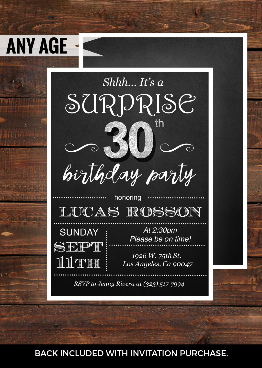 Best ideas about 30th Birthday Invitations For Him
. Save or Pin Surprise 30th birthday invitations for him by Now.