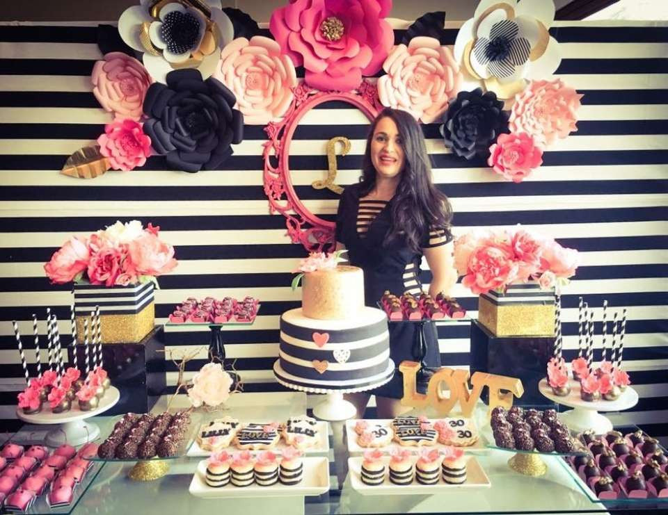 Best ideas about 30th Birthday Party Decorations
. Save or Pin Black white pink and a little golden Birthday "My Now.