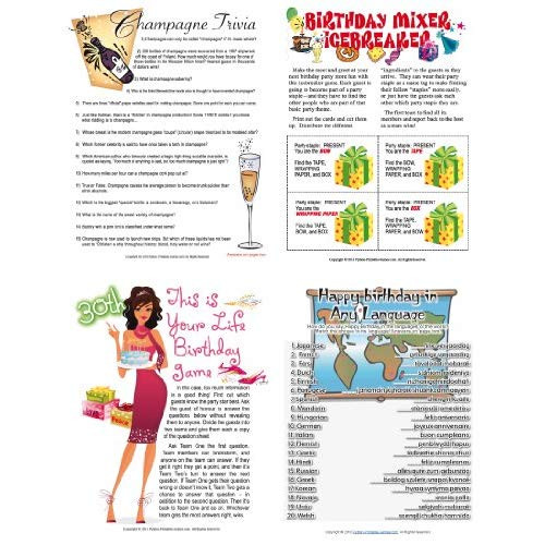 Best ideas about 30th Birthday Party Games
. Save or Pin Printable 30th Birthday Party Games Pack Now.