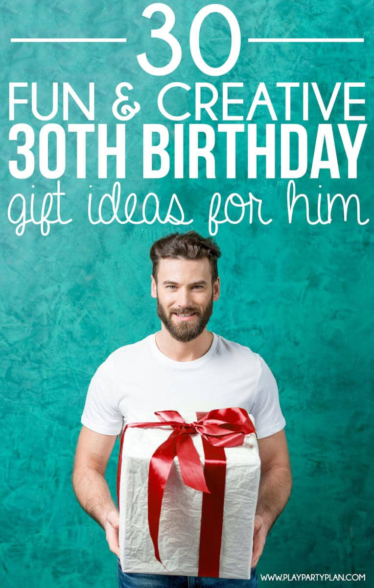 Best ideas about 30th Birthday Party Ideas For Him
. Save or Pin 30 Creative 30th Birthday Gift Ideas for Him that He Will Now.