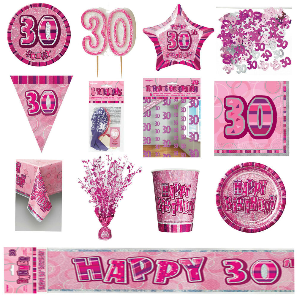 Best ideas about 30th Birthday Party Supplies
. Save or Pin 30th Pink Glitz Birthday Party Supplies Decorations Now.