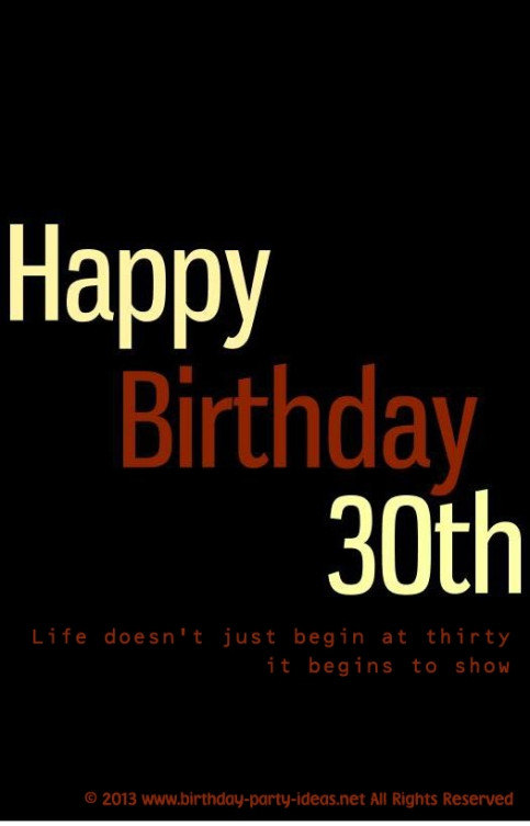 Best ideas about 30th Birthday Quotes
. Save or Pin Happy 30th Birthday Quotes QuotesGram Now.