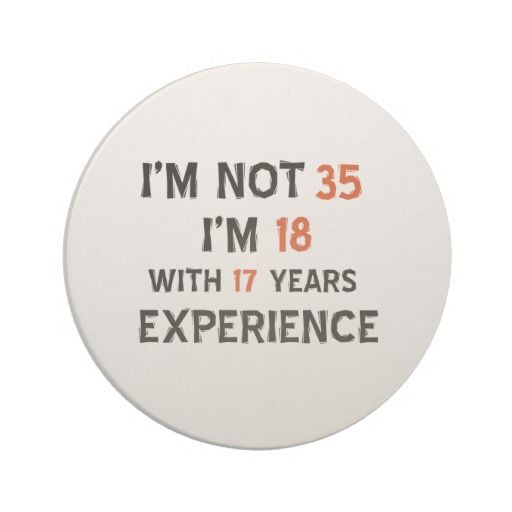 Best ideas about 35th Birthday Quotes. Save or Pin 35th birthday designs coaster Zazzle Now.