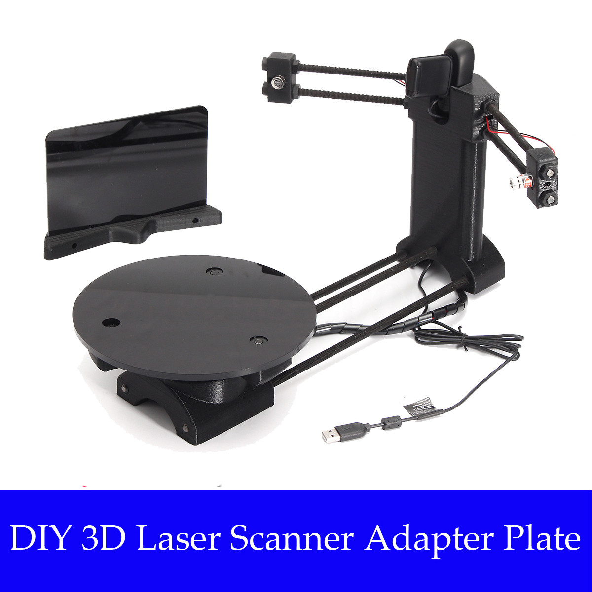 Best ideas about 3D Scanner DIY
. Save or Pin Black Open Source DIY 3D Laser Scanner Adapter Plate For Now.