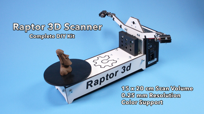 Best ideas about 3D Scanner DIY
. Save or Pin Raptor 3D Scanner plete DIY Kit ReprapUniverse Now.