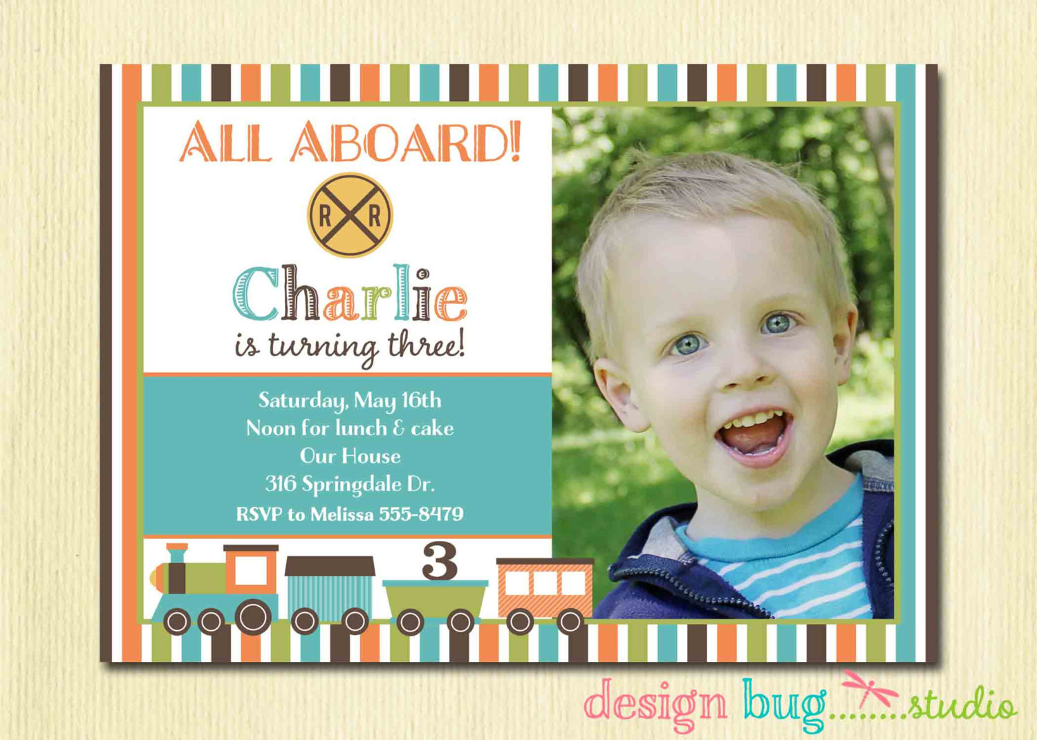 Best ideas about 4 Year Old Birthday Invitations
. Save or Pin Boys Birthday Train Invitation Chevron Invitation ANY age Now.