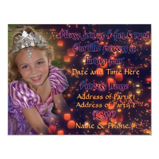 Best ideas about 4 Year Old Birthday Invitations
. Save or Pin 4 Year Old Princess Birthday Invitations with Back Now.