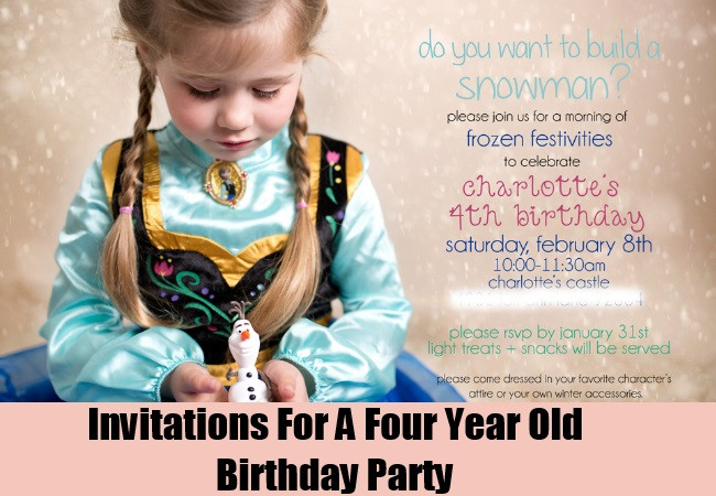 Best ideas about 4 Year Old Birthday Invitations
. Save or Pin Fun Ideas For A Four Year Old Birthday Party How To Now.