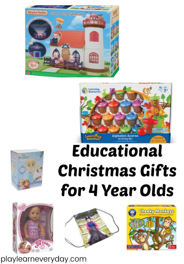 Best ideas about 4 Year Old Christmas Gift Ideas
. Save or Pin Educational Christmas Gift Ideas for a 4 Year Old Play Now.