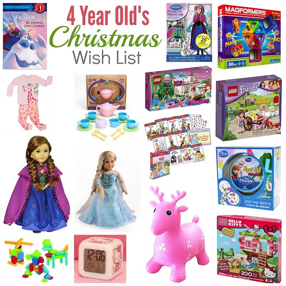 Best ideas about 4 Year Old Christmas Gift Ideas
. Save or Pin Christmas Wish List 4 Year Old Girl Now.