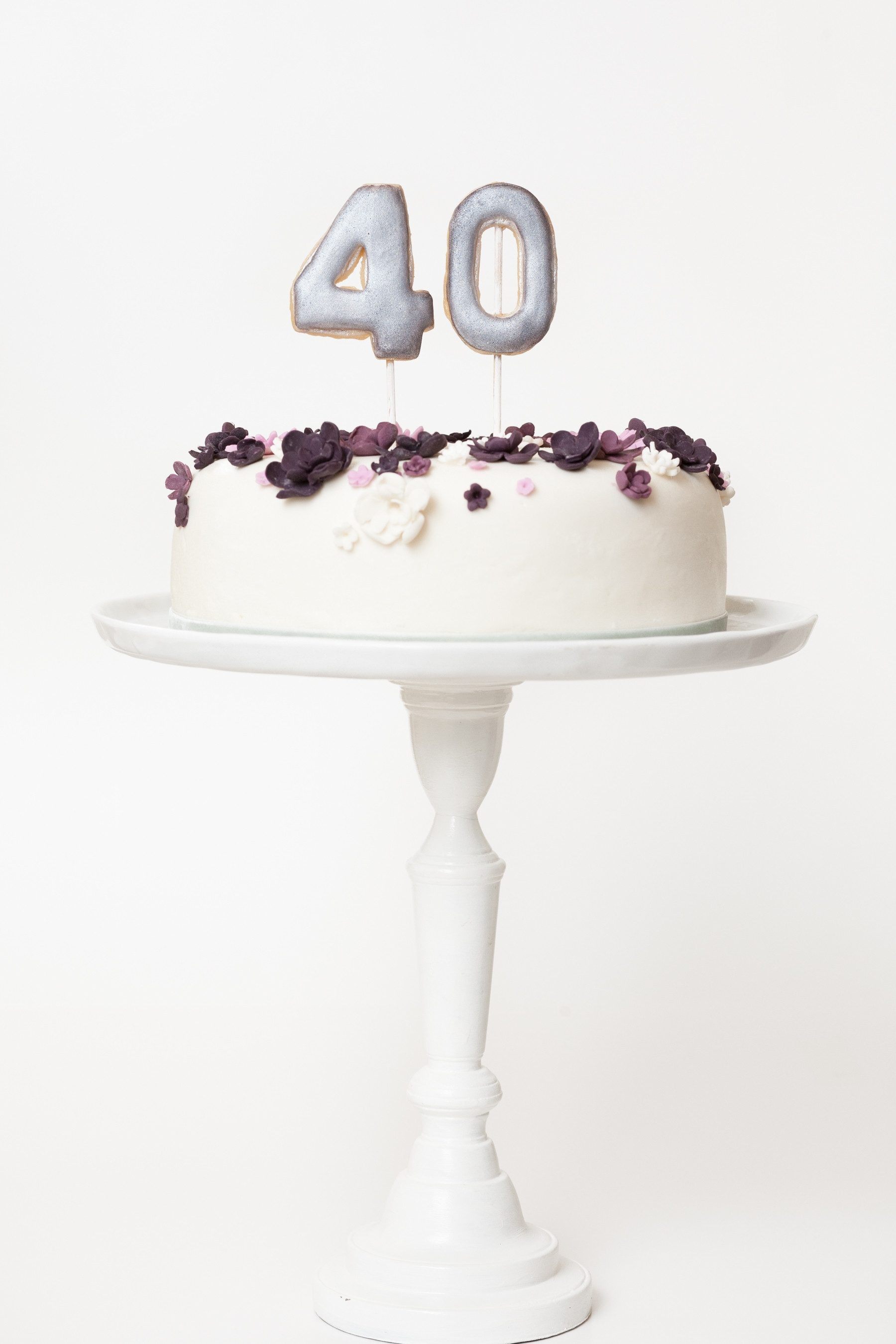 Best ideas about 40 Birthday Cake
. Save or Pin Violet Floral Crown Inspired 40Th Birthday Cake Now.