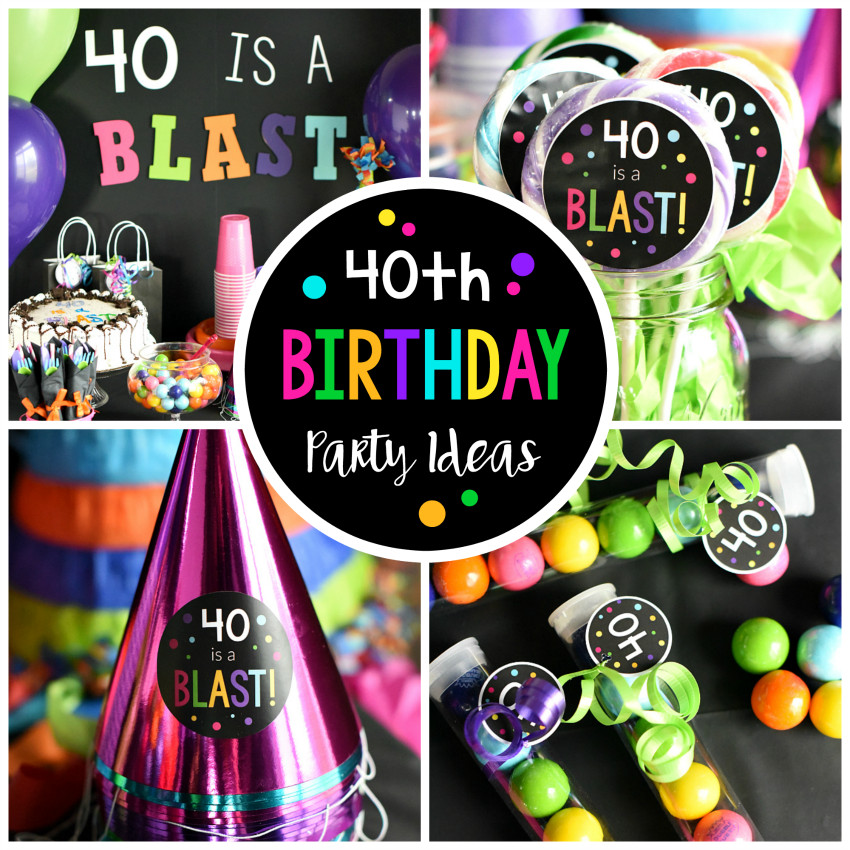 Best ideas about 40 Birthday Decorations
. Save or Pin 40th Birthday Party 40 is a Blast – Fun Squared Now.