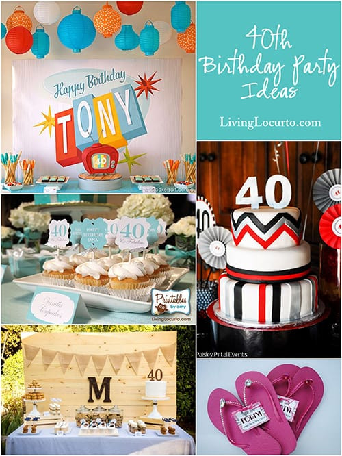 Best ideas about 40 Birthday Decorations
. Save or Pin 40th Birthday Party Ideas Now.