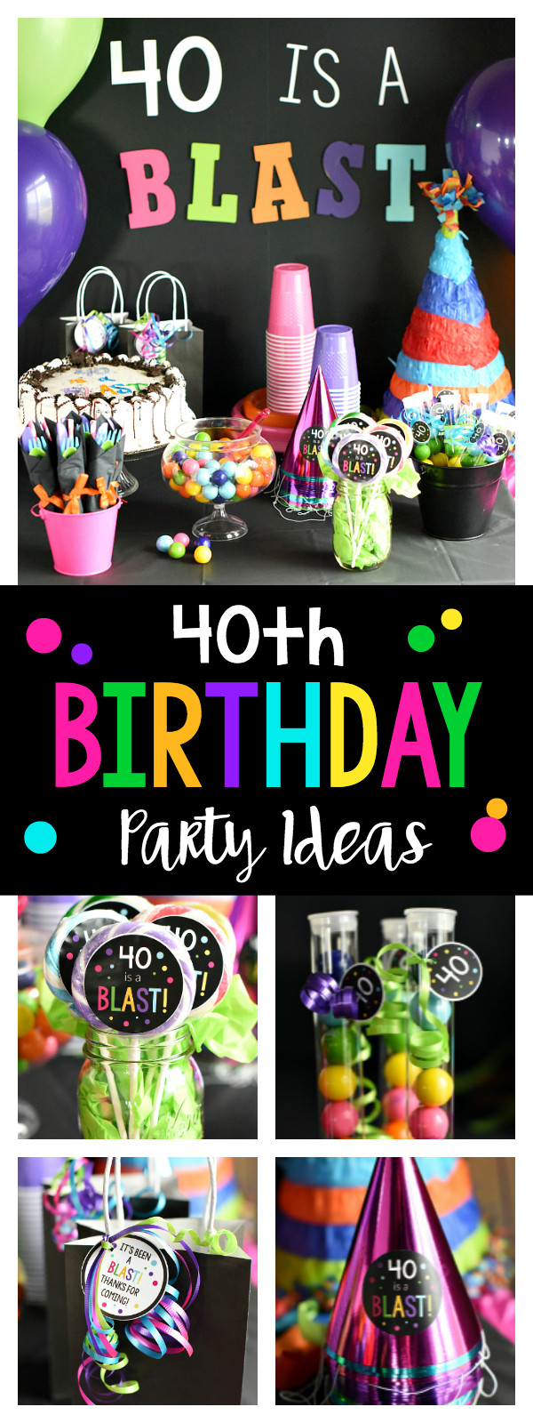 Best ideas about 40 Birthday Ideas
. Save or Pin 40th Birthday Party 40 is a Blast – Fun Squared Now.