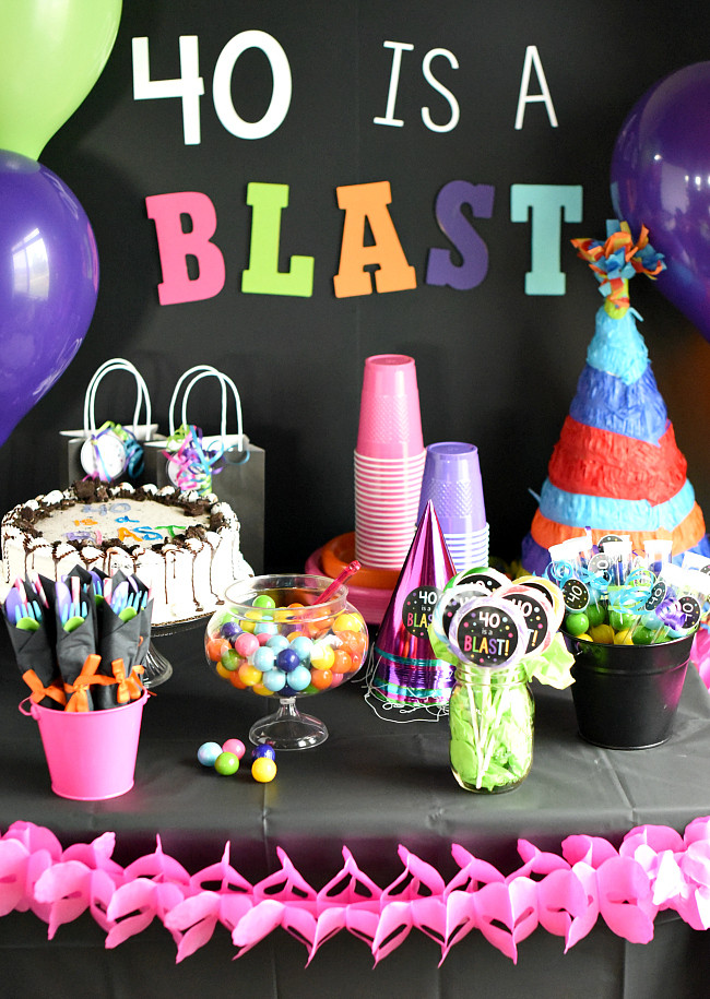 Best ideas about 40 Birthday Ideas
. Save or Pin 40th Birthday Party Throw a 40 Is a Blast Party Now.