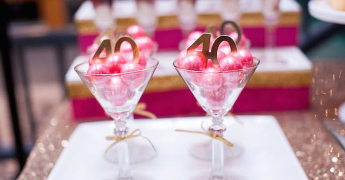 Best ideas about 40 Birthday Party Ideas For Her
. Save or Pin Kara s Party Ideas Glamorous Pink Gold 40th Birthday Party Now.