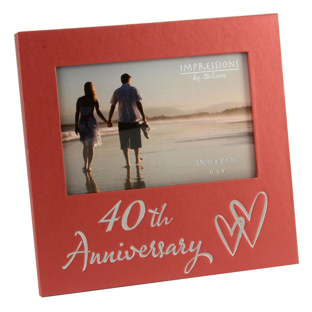 Best ideas about 40Th Anniversary Gift Ideas
. Save or Pin 40th Ruby Wedding Anniversary Gifts Wooden Frame Now.