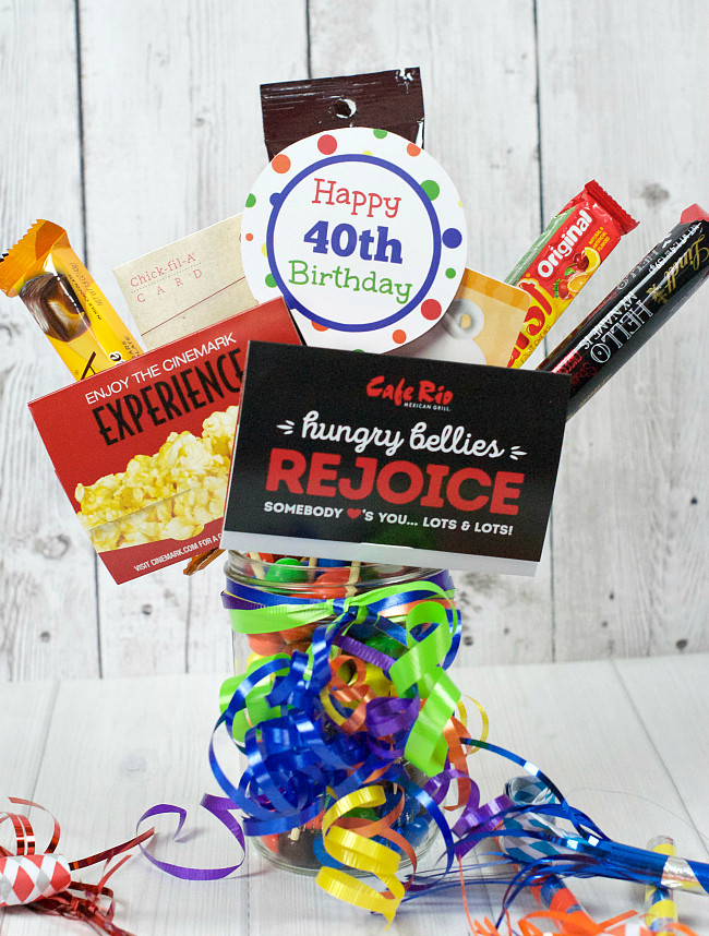 Best ideas about 40Th Bday Gift Ideas
. Save or Pin 40th Birthday Gifts Gift Card Bouquet – Fun Squared Now.