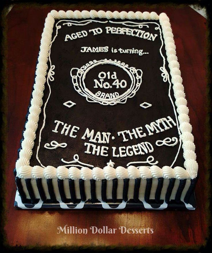 Best ideas about 40th Birthday Cake Ideas For Him
. Save or Pin Aged to Perfection Buttercream Sheet Cake Now.