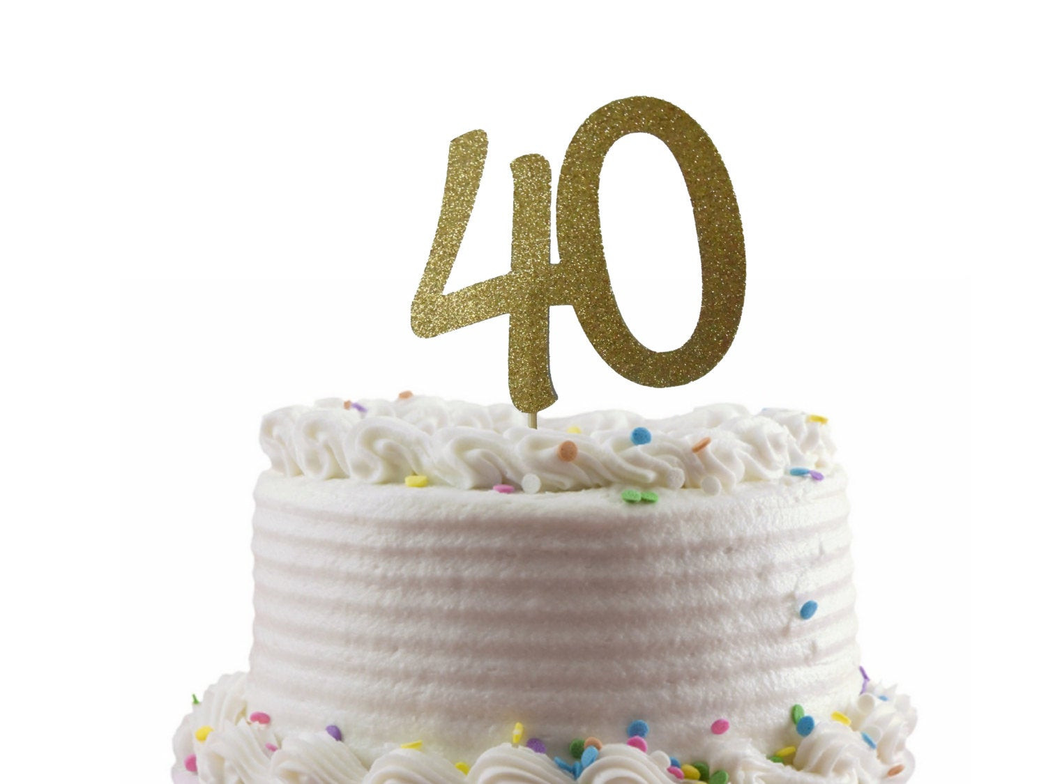Best ideas about 40th Birthday Cake Toppers
. Save or Pin 40th Birthday Cake Topper 40th Anniversary Cake Topper Gold Now.